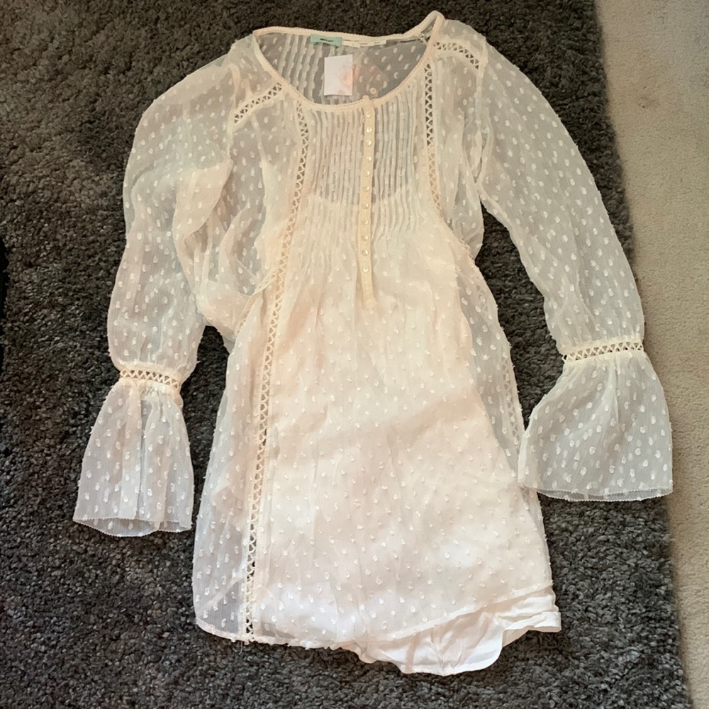 New Kimchi blue boho blouse